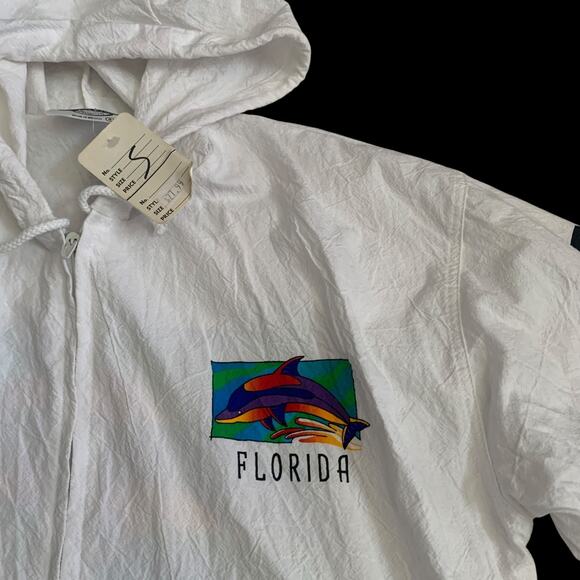 Cottonseed Men's Size S Florida Full Zip Dolphin VTG Windbreaker Jacket New - Picture 7 of 16